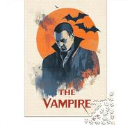 1000-Piece Jigsaw Puzzle for Adults, Halloween The Vampire, 70x50cm/1000pcs, Idea, Relaxing Home Activity And Family Time at Home