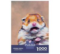 1000 Piece Jigsaw Puzzle for Adults Hamster Meme Funny Cute Jigsaws for Adults Family Game Analysis And Logic Difficult And Challenge 70x50cm/1000pcs