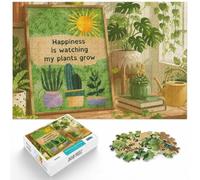 1000 Piece Jigsaw Puzzle for Adults, Happiness Is Watching My Plants Grow | For anyone who enjoys classic jigsaws, this adult jigsaw puzzle with 1000 pieces fits quiet evenings and weekends.