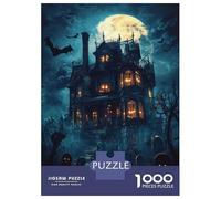 1000 Piece Jigsaw Puzzle for Adults Haunted Mansion Halloween Jigsaw Puzzle Toy Wall Decor Wall Decoration Difficult And Challenge 70x50cm/1000pcs