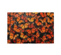 1000 Piece Jigsaw Puzzle for Adults,Heaps of Orange Monarch Butterflies, Puzzles with Letters on Back, Challenging Puzzle for Game Night Home Décor, 19.7 x 29.5