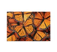 1000 Piece Jigsaw Puzzle for Adults,Heaps of Orange Monarch Butterflies, Puzzles with Letters on Back, Challenging Puzzle for Game Night Home Décor, 19.7 x 29.5