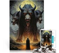 1000 Piece Jigsaw Puzzle for Adults Hell Gate Keeper Made of cardboard for age 14 years and over Hands-on Game gifts for friends and family。size:26x38cm/10.24x14.96inch