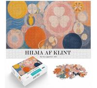 1000 Piece Jigsaw Puzzle for Adults, Hilma af Klint The Ten Largest No.2 | For free days in December: Adult jigsaw puzzle with 1000 pieces works as both a festive gift and an indoor activity.