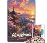 1000 Piece Jigsaw Puzzle for Adults, Hiroshima Japan Landscape Art | For holiday downtime at home, this adult jigsaw puzzle with 1000 pieces suits quiet moments between celebrations.
