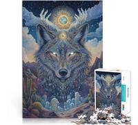 1000 Piece Jigsaw Puzzle for Adults Holy Wolf King Spielspielzeug als Familiengeschenk Kunstwerk Geschenk75x50cm
