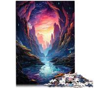1000 Piece Jigsaw Puzzle for Adults ice cave Brain Teaser Puzzle 26x38cm Artists Collection Fine Art for Teens Age 14 Years Up