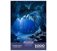 1000 Piece Jigsaw Puzzle for Adults Icicles in A Cave Adult Jigsaw Puzzle Toy Wall Decor Precision Cutting Unique Gifts for Birthday And Christmas 38x26cm/1000pcs