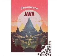 1000-Piece Jigsaw Puzzle for Adults, Indonesia Java Travel, 52x38cm/1000pcs, Indoor Family Activity, Weekend Leisure And Weekend Downtime
