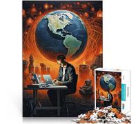 1000 piece jigsaw puzzle for adults Internet art Made of cardboard Suitable for ages 14 and up Puzzle game Offered as gifts for the whole family。size:26x38cm/10.24x14.96inch