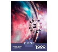 1000 Piece Jigsaw Puzzle for Adults, Interstellar Movie Artwork, Creative Leisure Activity, Holiday Family Game, Precision Cut Pieces, 52x38cm/1000pcs