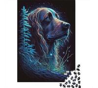 1000 Piece Jigsaw Puzzle for Adults, Irish Setter Dog Mythic, 52x38cm/1000pcs, Indoor Puzzle Activity, Quiet Evening Leisure And Cosy Evenings