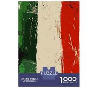 1000 Piece Jigsaw Puzzle for Adults, Italian Flag Artwork, Family Puzzle Fun, Perfect, Premium Thick Cardboard, 70x50cm/1000pcs