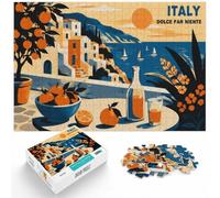1000 Piece Jigsaw Puzzle for Adults, Italy Dolce Far Niente Art Print
