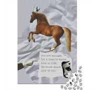 1000 Piece Jigsaw Puzzle for Adults, It's Not Enough To Know How To Ride