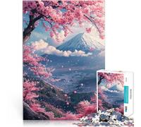 1000 Piece Jigsaw Puzzle for Adults japan mount fuji sakura Denksportaufgabe für Geschenke für Freunde und Familie75x50cm
