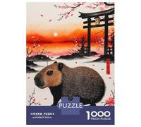 1000 Piece Jigsaw Puzzle for Adults Japan Painting Capybara Puzzles for Adults Relaxing Games Pattern Assembly for Is Ideal As A Gift 70x50cm/1000pcs