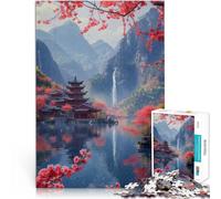 1000 Piece Jigsaw Puzzle for Adults japanese cherry blossom Lernspiele DIY Spielzeug Lernspiel für Geburtstag, Weihnachten52x38cm