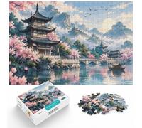 1000 Piece Jigsaw Puzzle for Adults, japanese landscape | For free days in December: Adult jigsaw puzzle with 1000 pieces works as both a festive gift and an indoor activity.