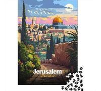 1000 Piece Jigsaw Puzzle for Adults, Jerusalem, Palestine Travel, 52x38cm/1000pcs, Shared Puzzle Activity, Quiet Home Time And Weekend Downtime