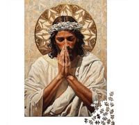 1000 Piece Jigsaw Puzzle for Adults, Jesus in Prayer, 52x38cm/1000pcs, Thoughtful Gift Idea, Family Activity And Couples And Families