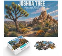 1000 Piece Jigsaw Puzzle for Adults, Joshua Tree National Park | For a patient pastime: 1000-piece jigsaw puzzle for adults; with 1000 pieces to keep the challenge engaging.