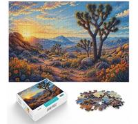 1000 Piece Jigsaw Puzzle for Adults, Joshua Tree National Park Landscape | For New Year downtime after the celebrations, this adult jigsaw puzzle with 1000 pieces suits quiet days around New Year.