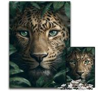 1000 Piece Jigsaw Puzzle for Adults Jungle Leopard Puzzle Learning Educational Toys,is Ideal As Gifts for The Whole Family for Ages 14+ 26X38CM