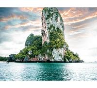 1000 Piece Jigsaw Puzzle for Adults & Kids Age 14 Years Up - Island ocean rock 75x50cm
