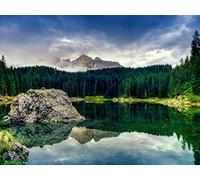 1000 Piece Jigsaw Puzzle for Adults & Kids Age 14 Years Up - Lake stone block 75x50cm