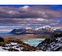 1000 Piece Jigsaw Puzzle for Adults & Kids Age 14 Years Up - Mountains clouds lake 75x50cm