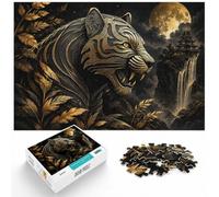 1000 Piece Jigsaw Puzzle for Adults, King Tiger Of The Jungle | For an absorbing break from screens, this adult jigsaw puzzle with 1000 pieces fits quiet evenings and weekends.