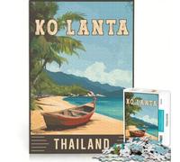 1000 Piece Jigsaw Puzzle for Adults Ko Lanta in Thailand, Brain Teaser Game, Home Art Decor, Unique Gifts for Birthday And Christmas 50x75cm