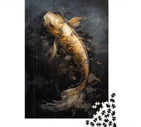 1000 Piece Jigsaw Puzzle for Adults, Koi Enchanted Castle, 52x38cm/1000pcs, Indoor Puzzle Activity, Home Relaxation And Cold-Weather Weekends