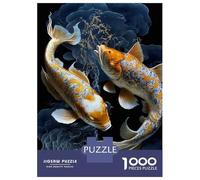 1000 Piece Jigsaw Puzzle for Adults Koi Fish Puzzles for Adults Relaxing Games Pattern Assembly for Is Ideal As A Gift 38x26cm/1000pcs