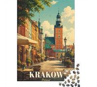 1000 Piece Jigsaw Puzzle for Adults, Krakow Old Town Square