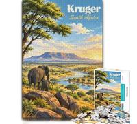 1000 Piece Jigsaw Puzzle for Adults, Kruger National Park, South Africa | For a useful gift beyond Christmas Day, this adult jigsaw puzzle with 1000 pieces fits long December evenings.