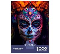 1000 Piece Jigsaw Puzzle for Adults La Catrina Girl Puzzles for Adults Relaxing Games Pattern Assembly for Is Ideal As A Gift 70x50cm/1000pcs