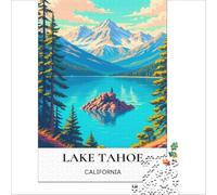 1000 Piece Jigsaw Puzzle for Adults Lake Tahoe Hidden Gems Staycation Kill Time for Educational Game Gifts Ideas 75x50cm