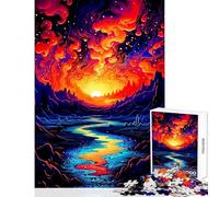 1000 Piece Jigsaw Puzzle for Adults Landscape Painting Home Decoration Toys Funny Gift Hands-on Game Decompressing Intellectual Size 50x75cm