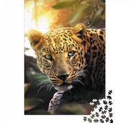 1000 Piece Jigsaw Puzzle for Adults Leopard And Butterfly Puzzles 1000 Pieces Paper Board Jigsaw- Relax Puzzles Games-Brain Teaser Puzzle 1000pcs (38x26cm)
