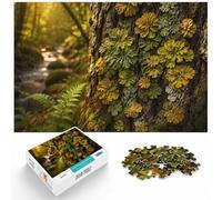 1000 Piece Jigsaw Puzzle for Adults, Lichen on Tree Bark | For winter days with time to puzzle: 1000-piece jigsaw puzzle for adults offers 1000 pieces for the Christmas break.