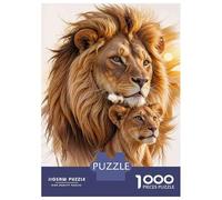 1000 Piece Jigsaw Puzzle for Adults Lion King Wall Art Print Puzzles for Adults Family Game A Work of Art Unique Gifts for Birthday And Christmas 52x38cm/1000pcs