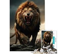 1000 Piece Jigsaw Puzzle for Adults Lion on Mountain Jigsaw 1000 Piece Toy Wall Decor Stress Reliever Birthday Present,Travel Gifts, (38x26cm)