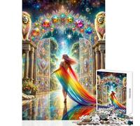 1000 Piece Jigsaw Puzzle for Adults Lions Gate Portal Impossible Game Staycation Kill Time Educational Toy Enhance Love between Couples (38X52cm)