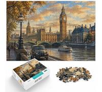 1000 Piece Jigsaw Puzzle for Adults, London, United Kingdom Cityscape | For screen-free Christmas time: Adult jigsaw puzzle with 1000 pieces offers a longer activity for the holidays.