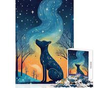1000 Piece Jigsaw Puzzle for Adults Lonely Stargazer Happy Indoor Family Gathering Fun Perfect Holiday Celebration Present (38x52cm)