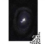 1000 Piece Jigsaw Puzzle for Adults, Lonely Whale in The Cosmos, 52x38cm/1000pcs, Shared Puzzle Activity, Weekend Leisure And Friends And Family