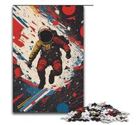 1000 Piece Jigsaw Puzzle for Adults Lost Astronaut Jigsaw for Educational Game Challenge Toy Artwork Gift 75x50cm