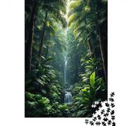 1000-Piece Jigsaw Puzzle for Adults, Lost Paradise︰ Hidden Jungle Waterfall, 70x50cm/1000pcs, Screen-Free Winter Activity, Home Relaxation And Time at Home